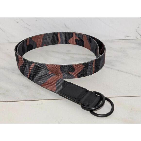 The Rail Men's Olive Camo Print Web Adjustable Belt Size L/XL - Picture 3 of 5